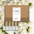 White floral perfume set