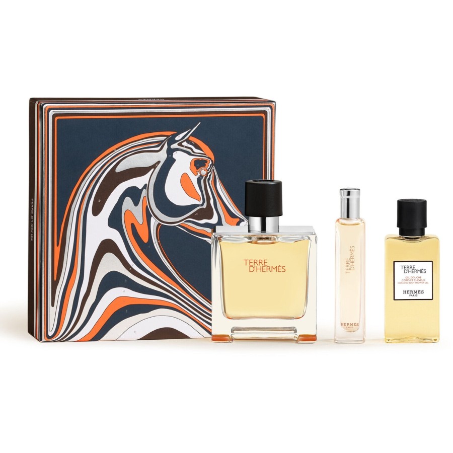 Terre D'Hermès Parfum 75 ml + Parfum 15 ml + dušas želeja 40 ml