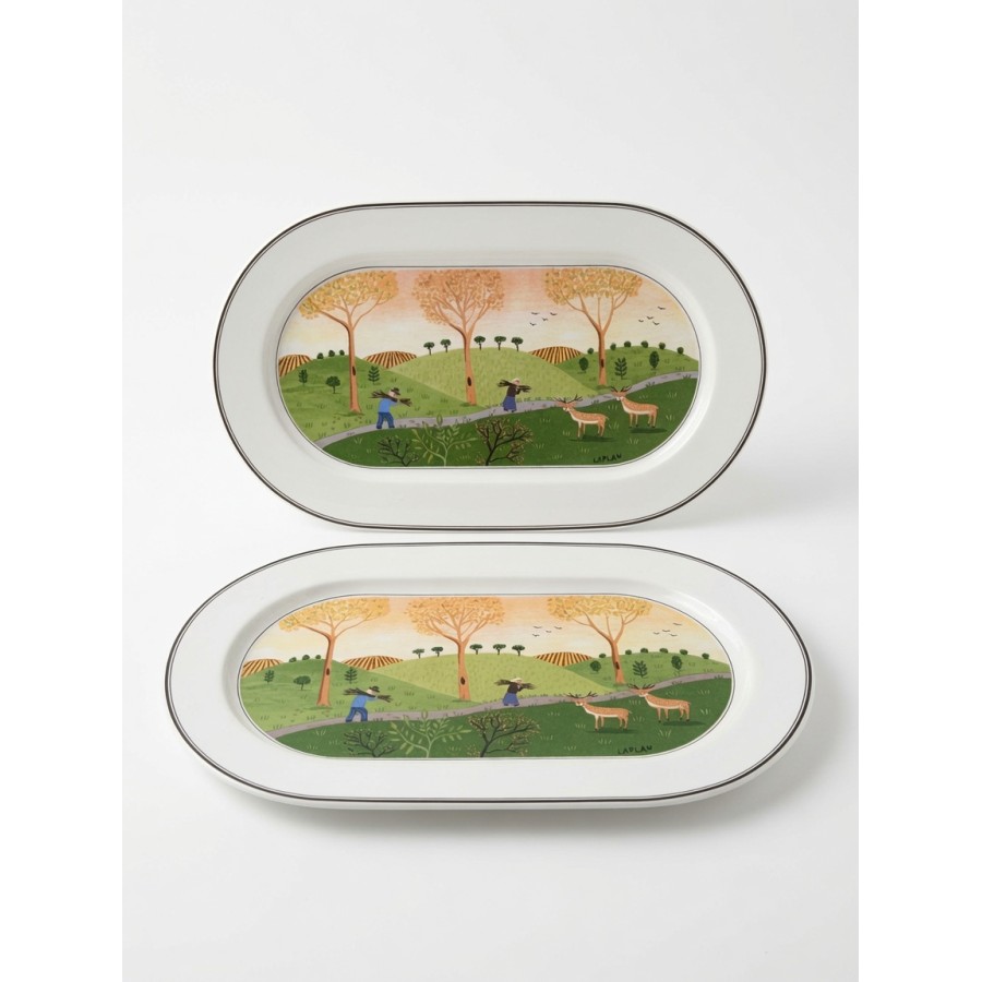 Design Naif ovāla servēšanas plate (mazlietota)